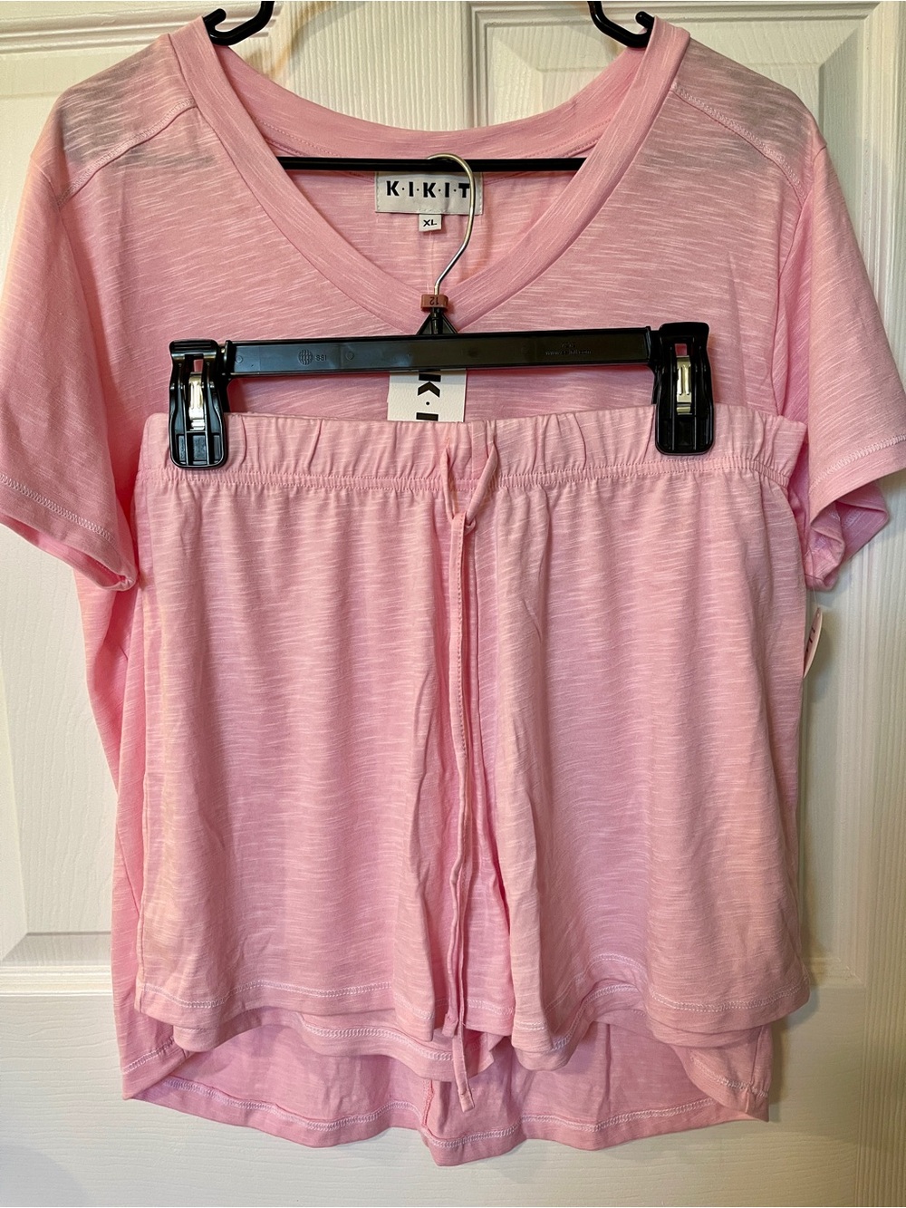 Pink Short Sleeve Pajama Set
